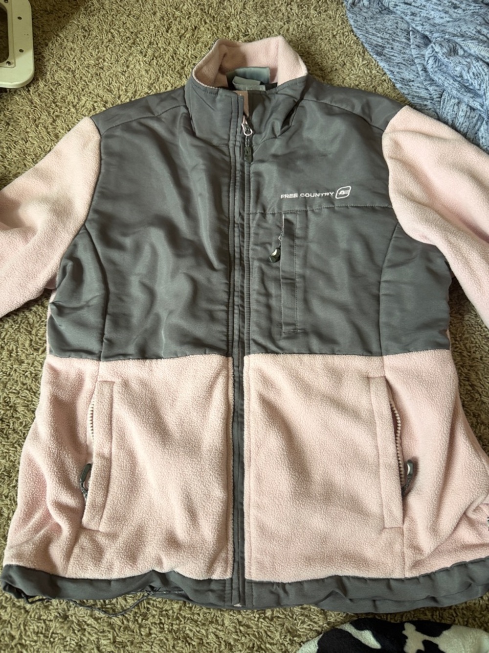 Free Country Pink and Gray Women's Fleece Jacket
